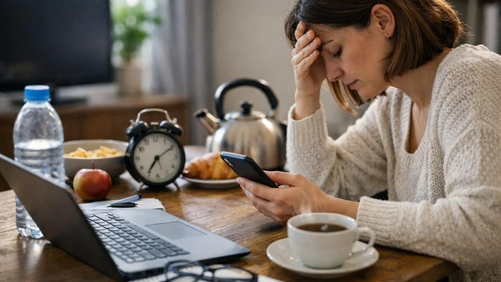 thiếu năng lượng do stress